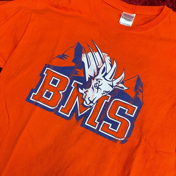 Blue Mountain State BMS Mascot Shirt Orange Medium Thad Castle Alex Moran - Picture 3 of 6